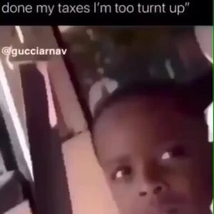 havent done my taxes im too turnt up meaning