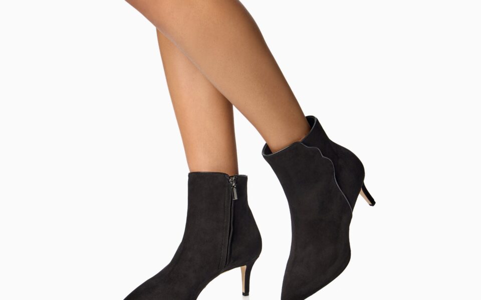 the perfect black suede bootie boots for every occasion