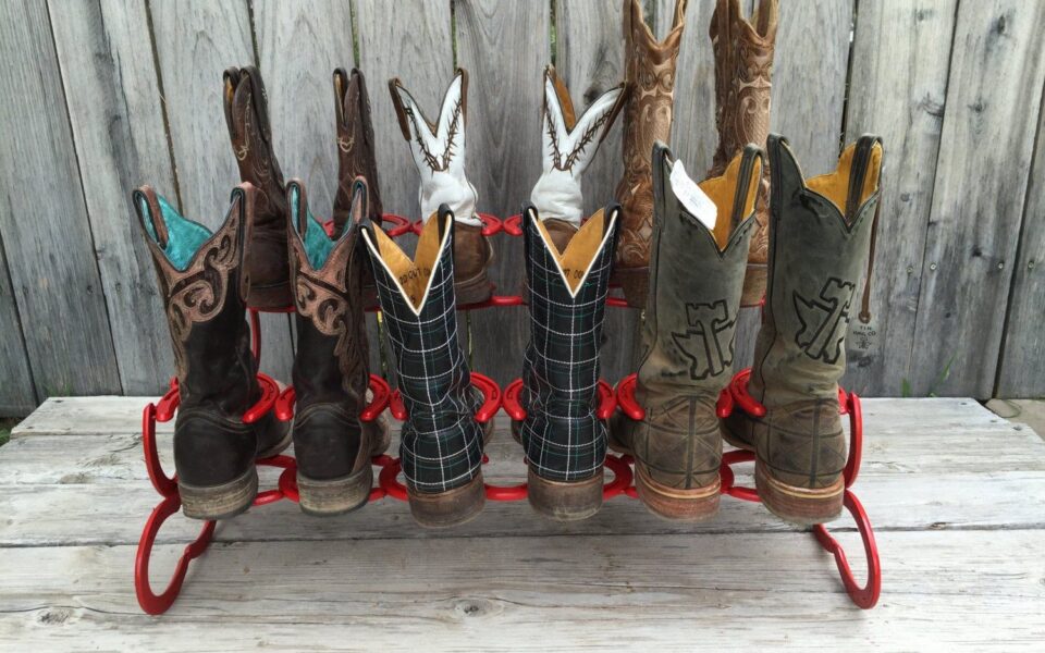 ultimate horseshoe boot rack organize your boots in style