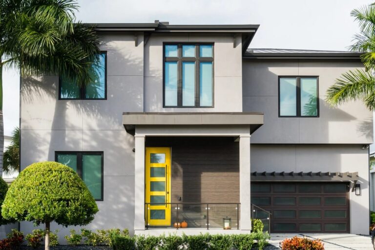 houses with black windows