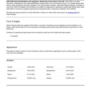 Discover Why 4340 Steel Is The Toughest Game-Changer For Extreme Industrial Applications!