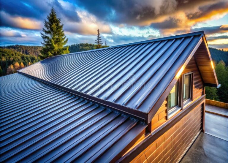 modern metal roofs sleek style superior durability unrivaled weather protection homes businesses upgrade your property 351236057