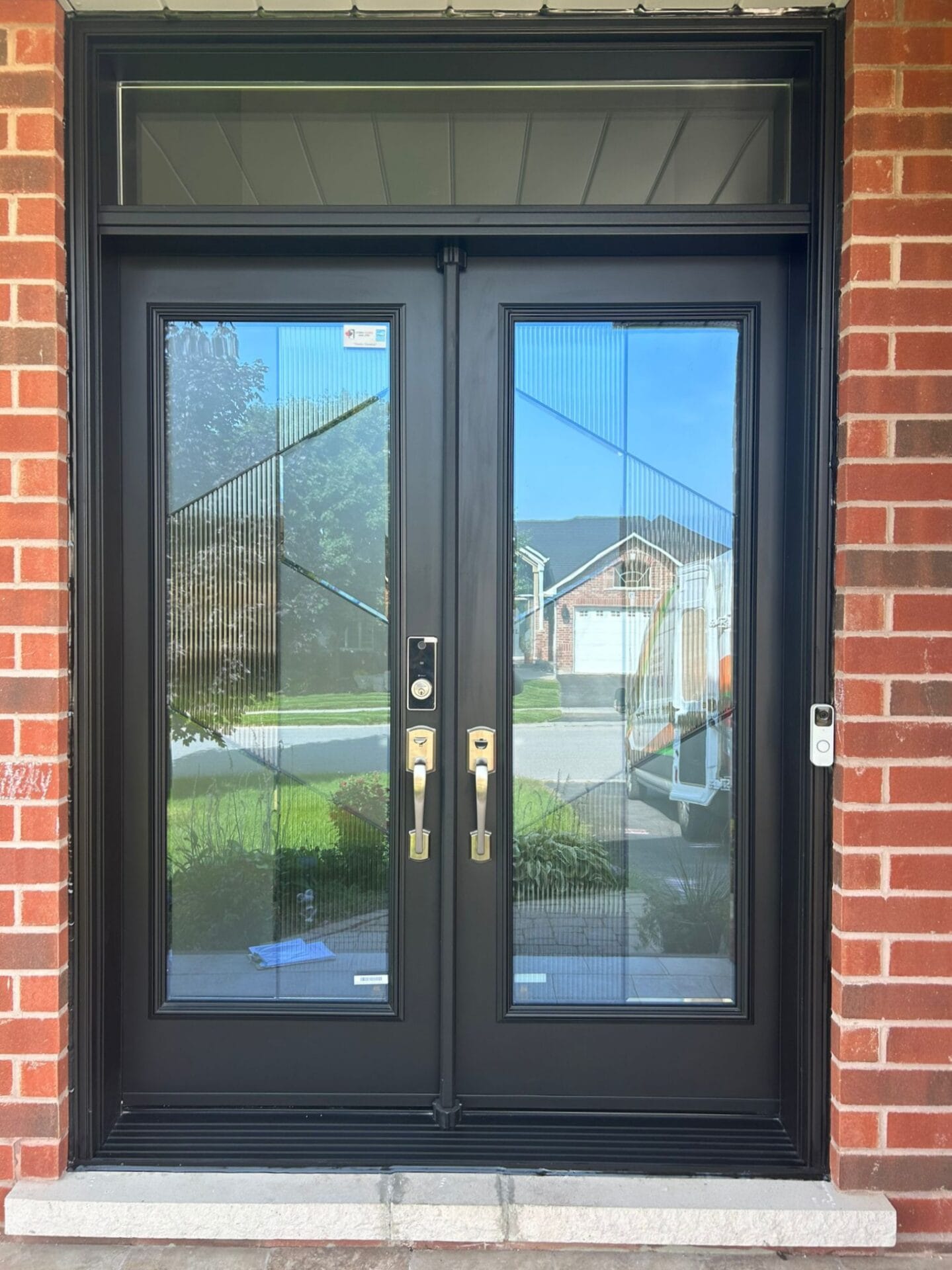 Fiberglass door with glass from EcoTech
