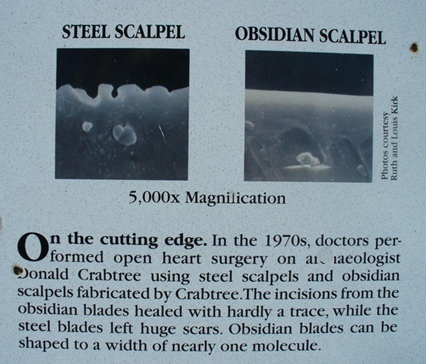 a steel blade at its sharpest has an edge only three v0