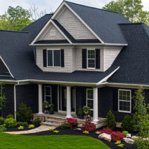 Shatter The Ordinary: Black Steel Roofs That Make Your Home A Showstopper Of Mystery & Grace!