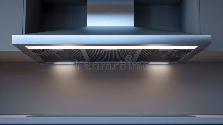 modern kitchen featuring stainless steel range hood modern kitchen featuring stainless steel range hood 355769083
